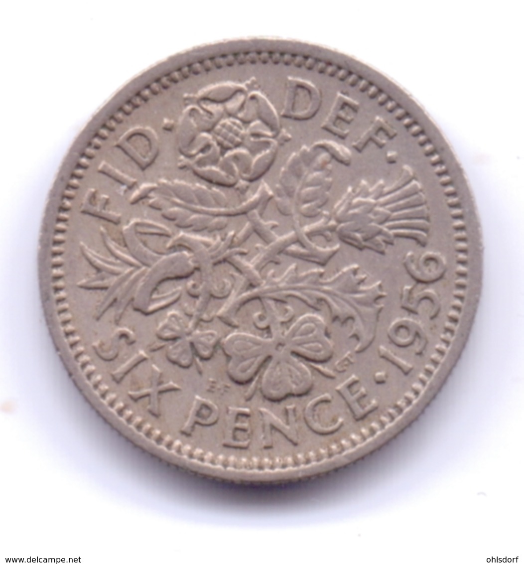 GREAT BRITAIN 1956: 6 Pence, KM 903 - H. 6 Pence