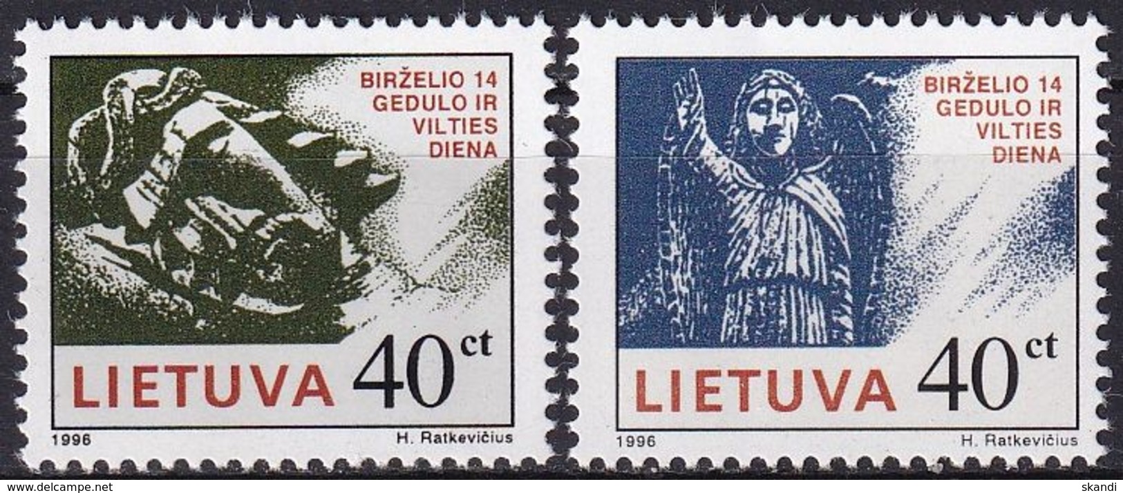 LITAUEN 1996 Mi-Nr. 613/14 ** MNH - Lituanie