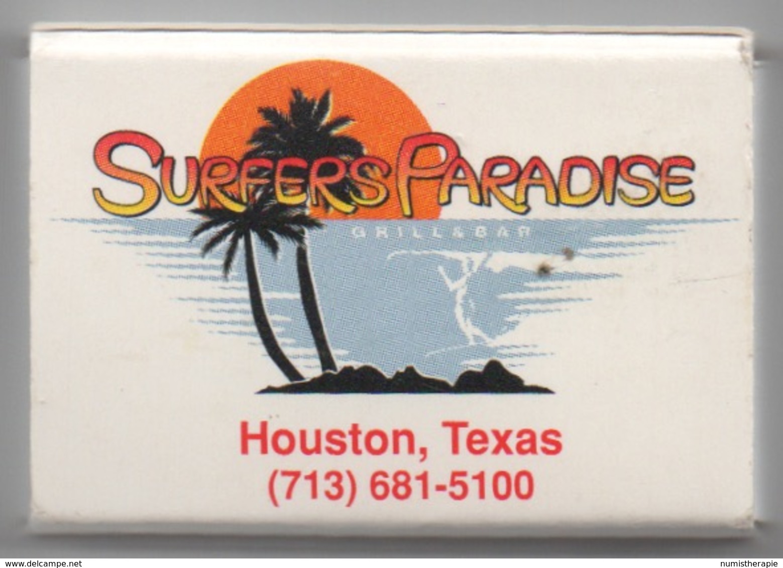 1 Boîte Allumettes : Surfers Paradise (Texas USA) & Kona Inn Restaurant (Hawaii USA) - Cajas De Cerillas (fósforos)