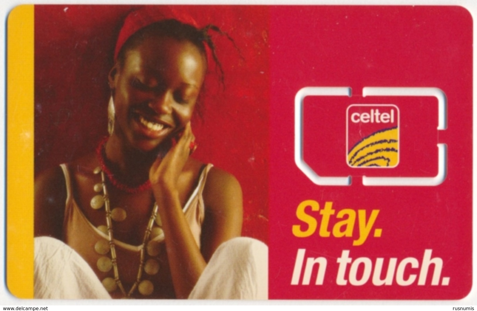 ZAMBIA - ZAMBIE RARE GSM (SIM) CARD MINT CELTEL COMPANY CLOSED IN 2007 YEAR UNUSED - Sambia