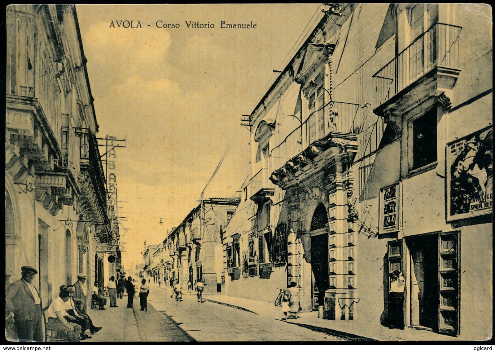 AVOLA (SIRACUSA) CORSO VITTORIO EMANUELE - ANIMATA & CINEMA 1961 - Siracusa