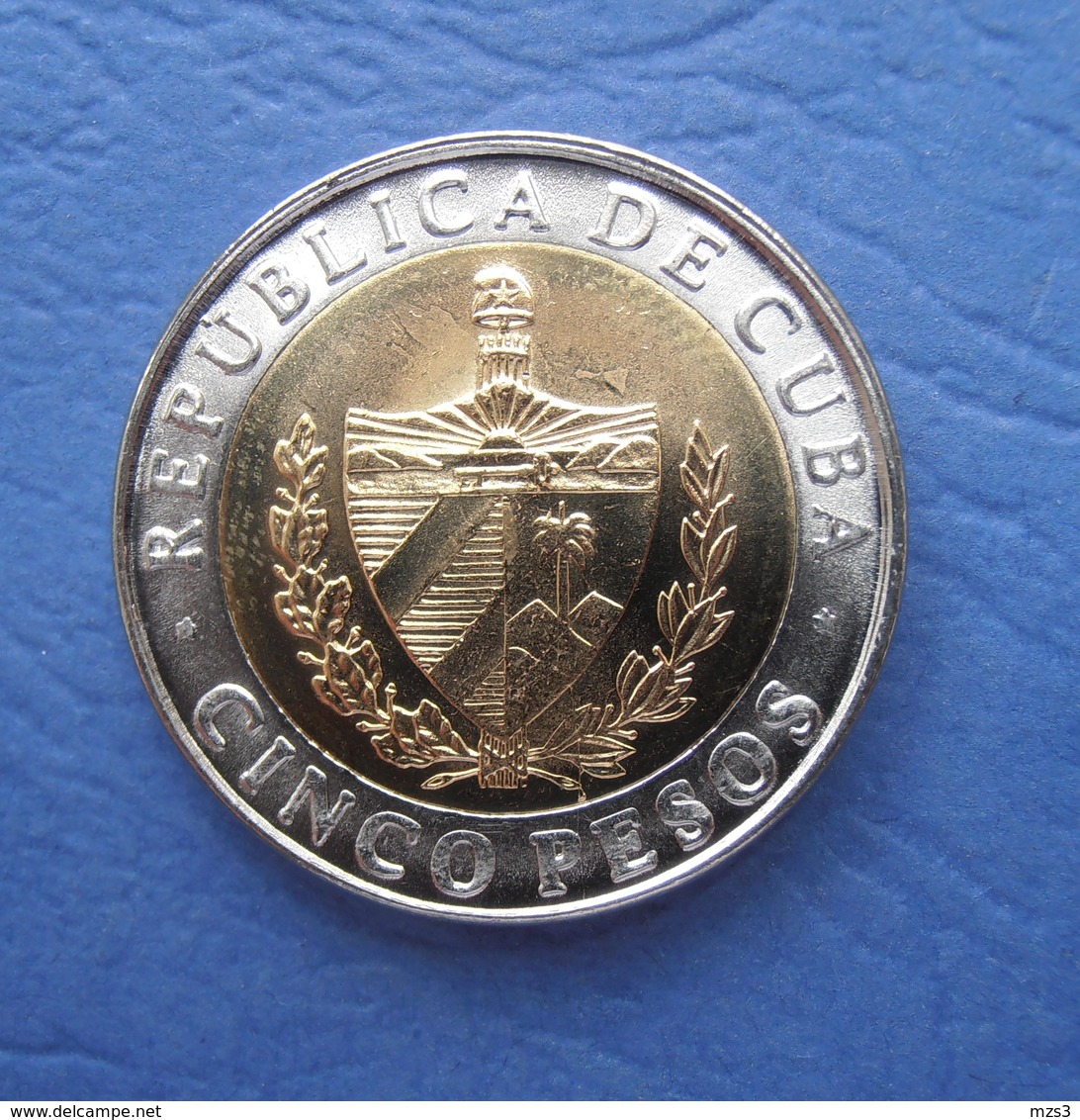 CUBA 2 Coins Of 5 PESOS 2016 And 2017 UNC. ANTONIO MACEO - Cuba