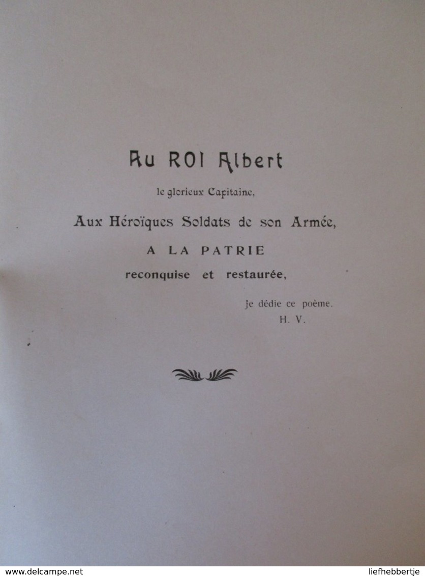 La Chanson De L'Yser épopée De Belges... - Eerste Wereldoorlog - 1919 - Door Henry Vallier - Poezie - Gedichten - Guerre 1914-18