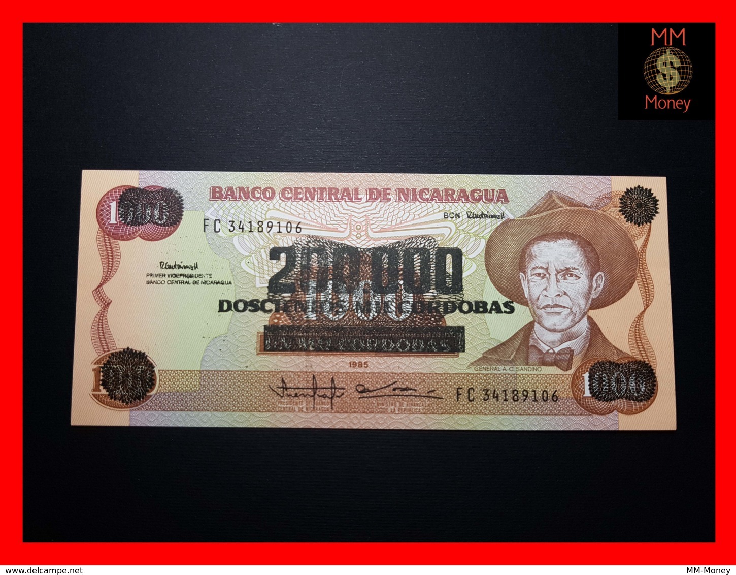 NICARAGUA 200.000 200000 Cordobas 1990 P. 162  UNC - Nicaragua