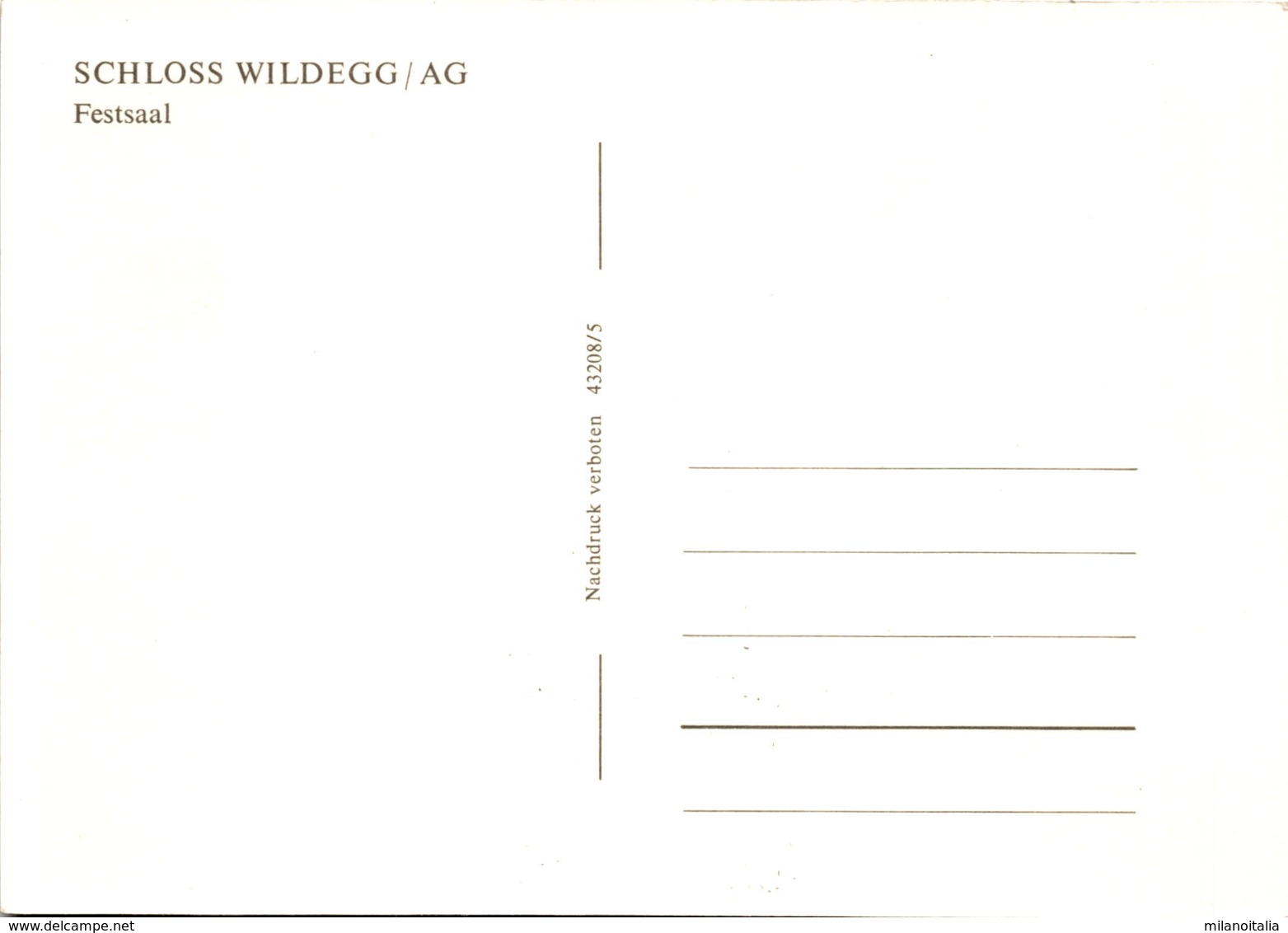 Schloss Wildegg / AG - Festsaal (43208/5) - Wildegg
