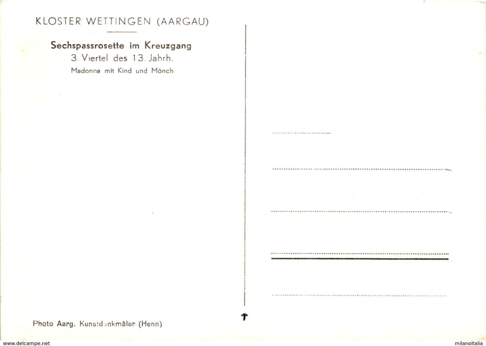 Kloster Wettingen (Aargau) - Sechspassrosette Im Kreuzgang - Wettingen