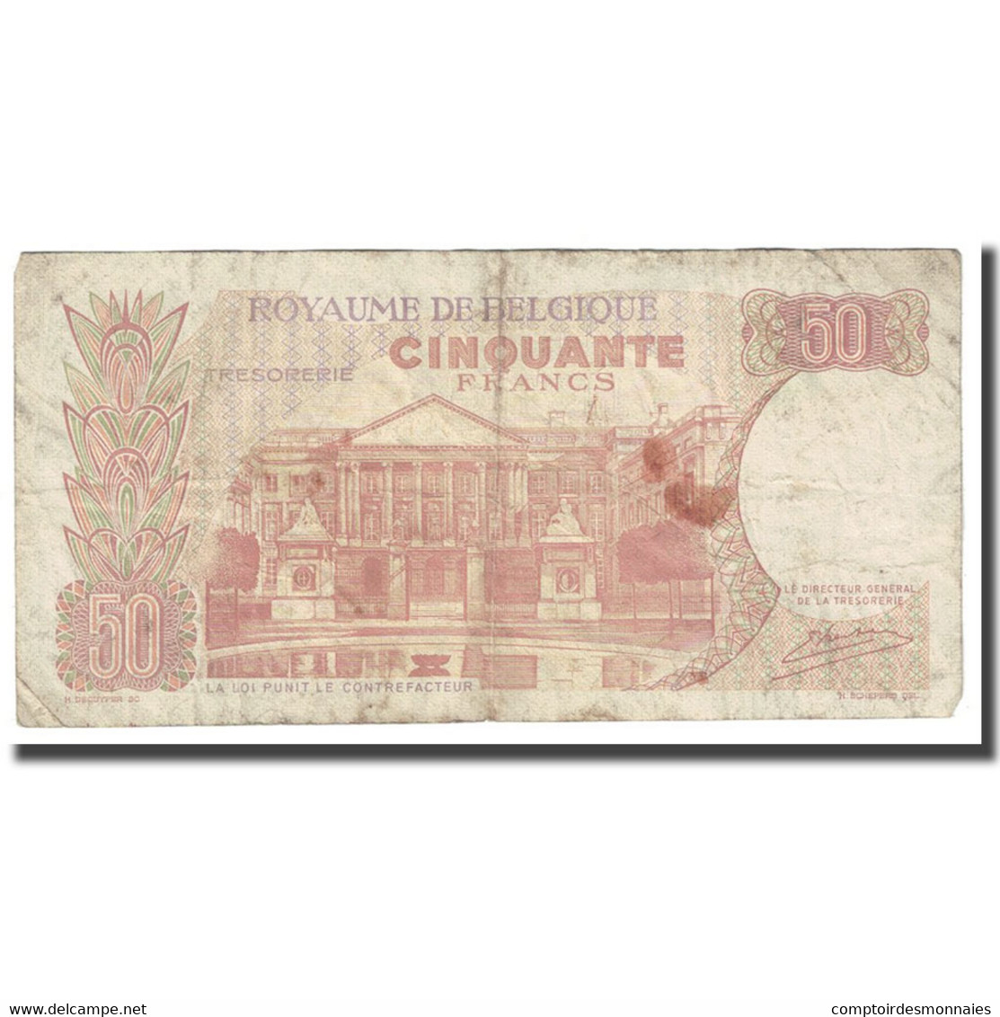 Billet, Belgique, 50 Francs, 1966, 1966-05-16, KM:139, B+ - 50 Francs