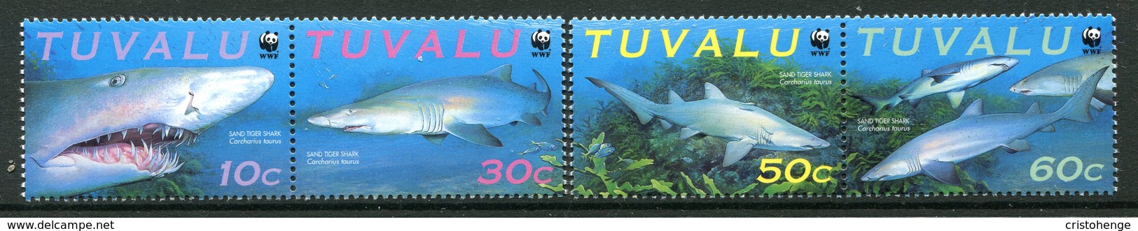 Tuvalu 2000 Sand Tiger Shark Set MNH (SG 872-875) - Tuvalu