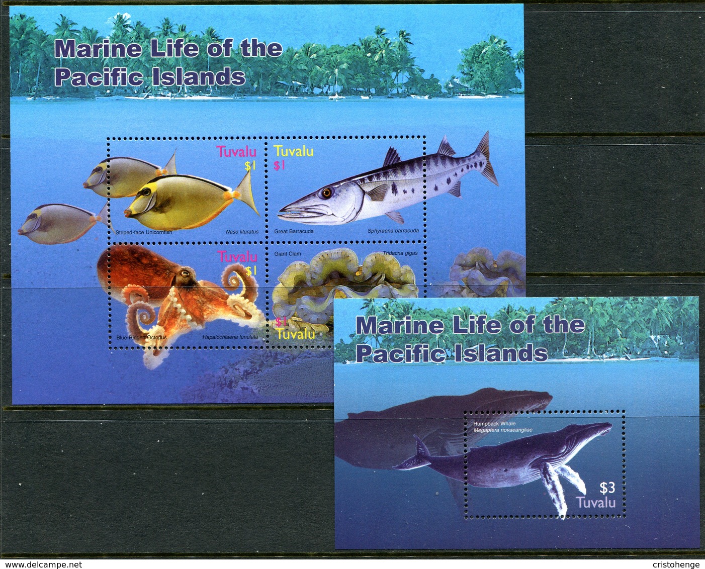 Tuvalu 2005 Marine Life MS (2) Set MNH (SG MS1150-1151) - Tuvalu