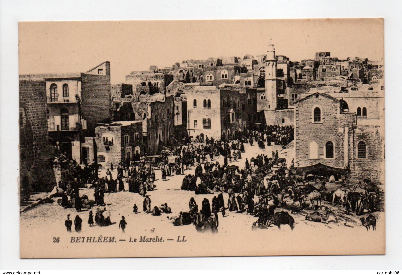 - CPA BETHLÉEM (Palestine) - Le Marché (belle Animation) - Editions Lévy N° 26 - - Palestine