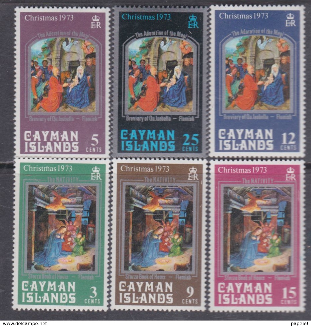 Iles Caïmanes N° 316 / 21 XX  Noël, La Série Des 6 Valeurs Sans Charnière,  TB - Cayman Islands