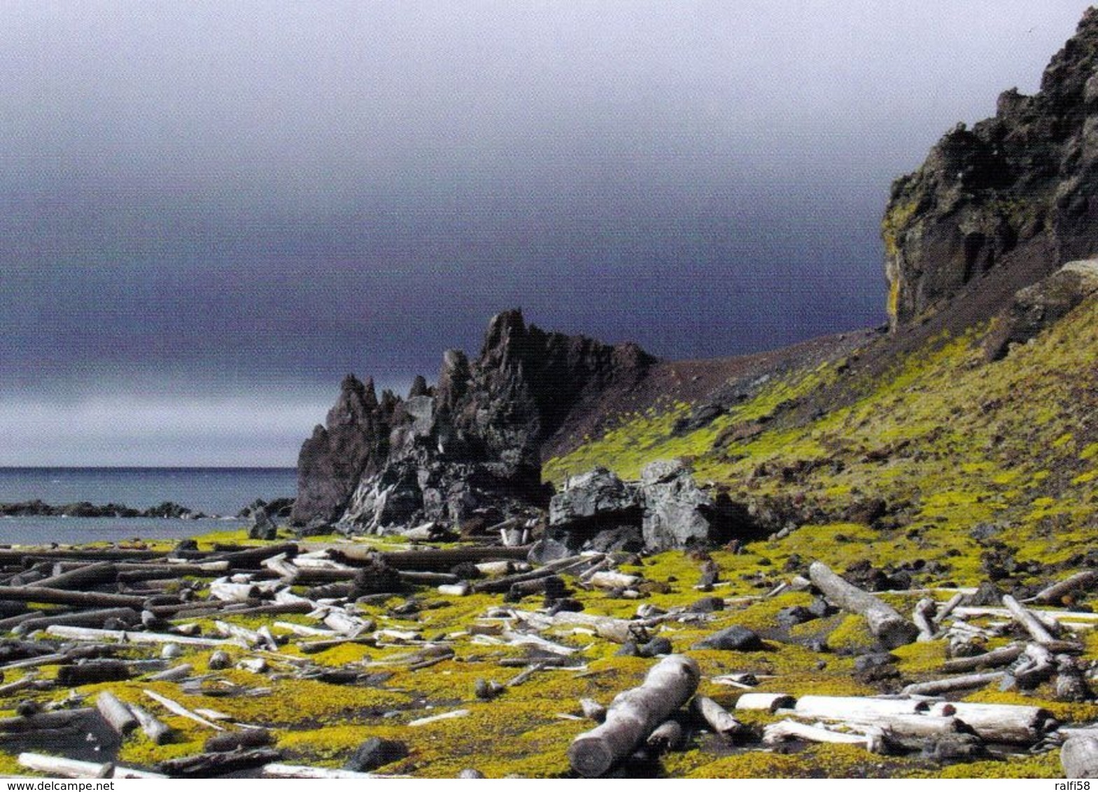 2 AK Island Jan Mayen Zu Norwegen * Landschaften Dieser Insel Im Nordatlantik - Boat Bay Und Seven Dutchmens Bay * - Noruega