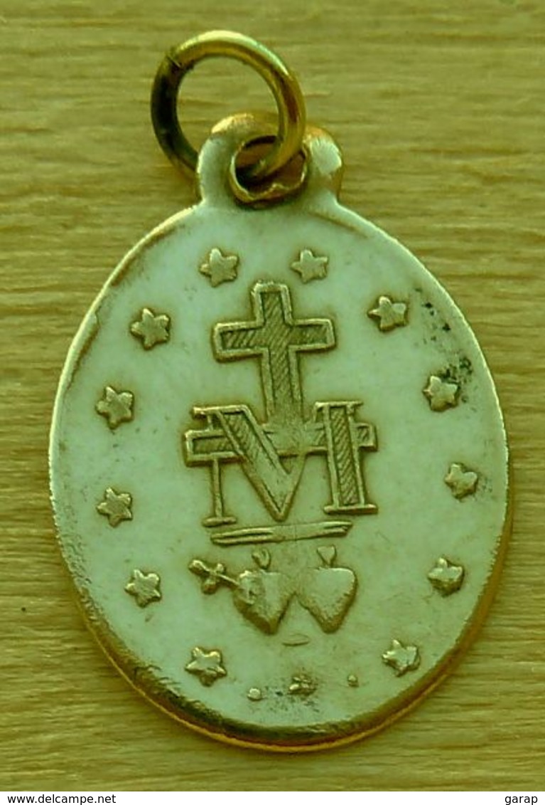 Med-561 Médaille En Laiton Ô Marie Conçue Sans Péché - Religion & Esotericism