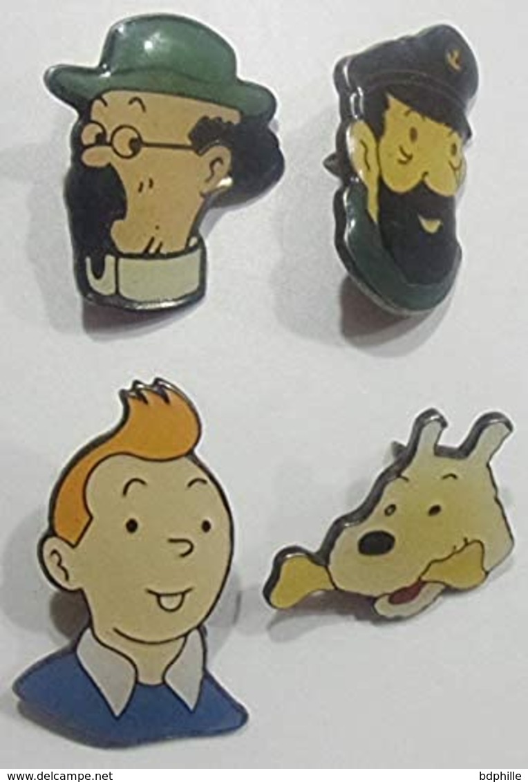 4 Pins Corner Coinderoux : Tintin - Milou - Haddock - Tournesol - Pins