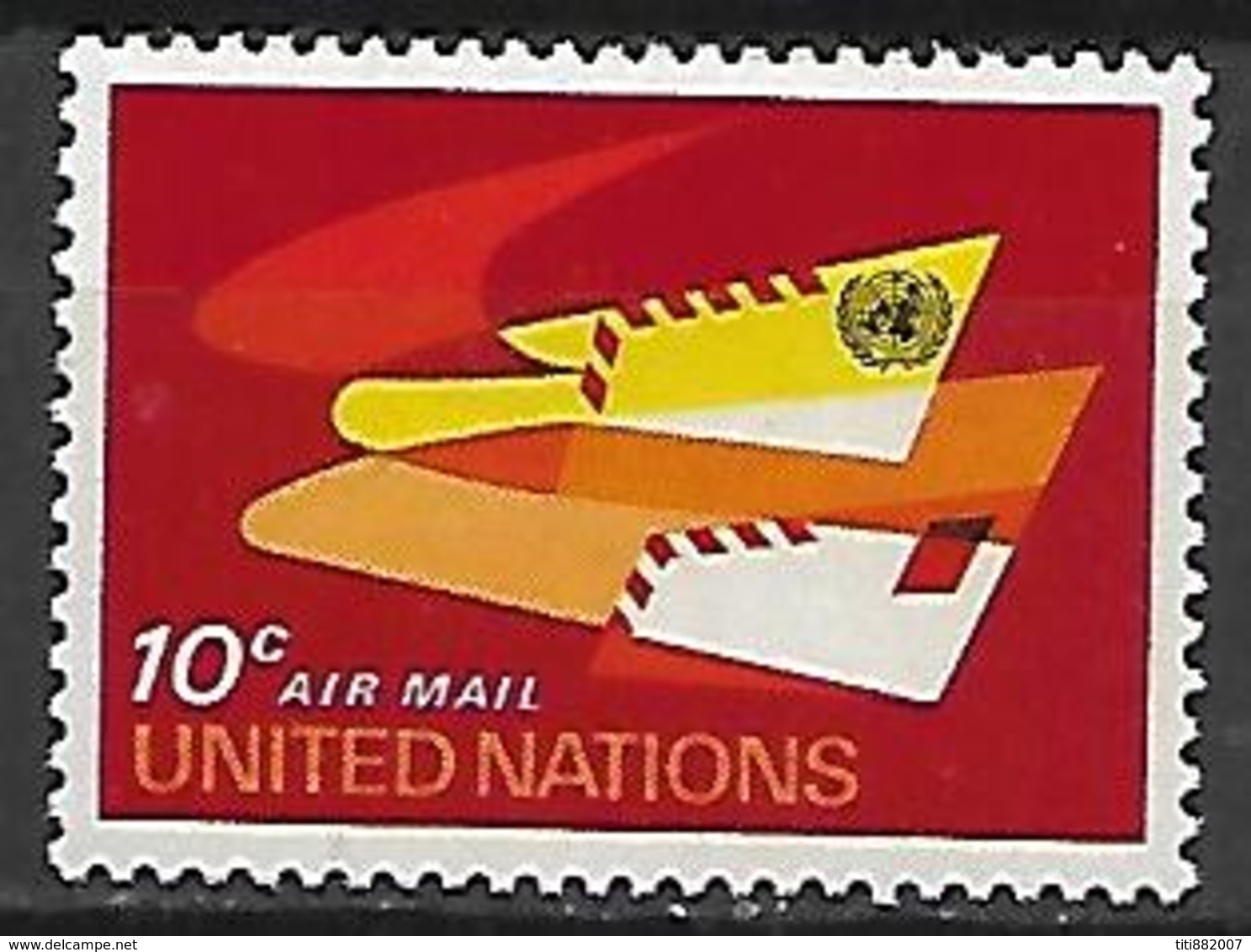 NATIONS UNIES  /   ONU -  Poste Aérienne  -  1963.   Y&T N° 10 ** - Luftpost