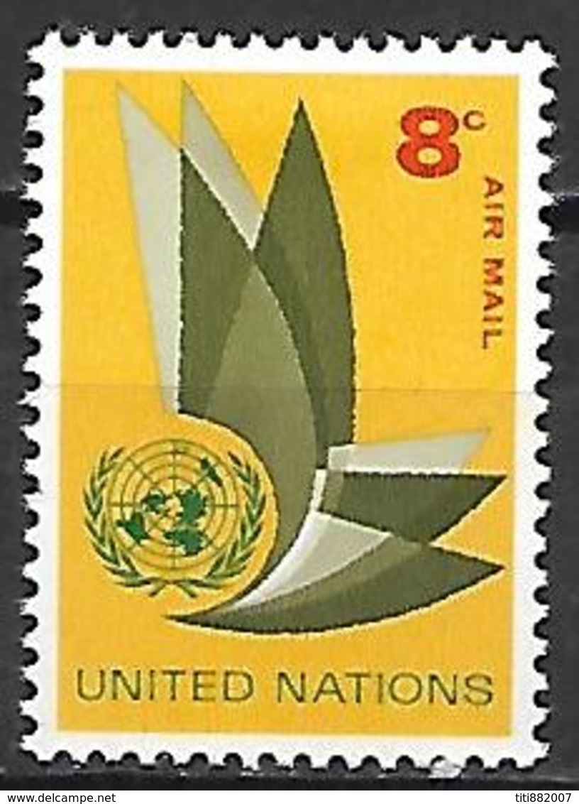 NATIONS UNIES  /   ONU -  Poste Aérienne  -  1963.   Y&T N° 9 * - Poste Aérienne