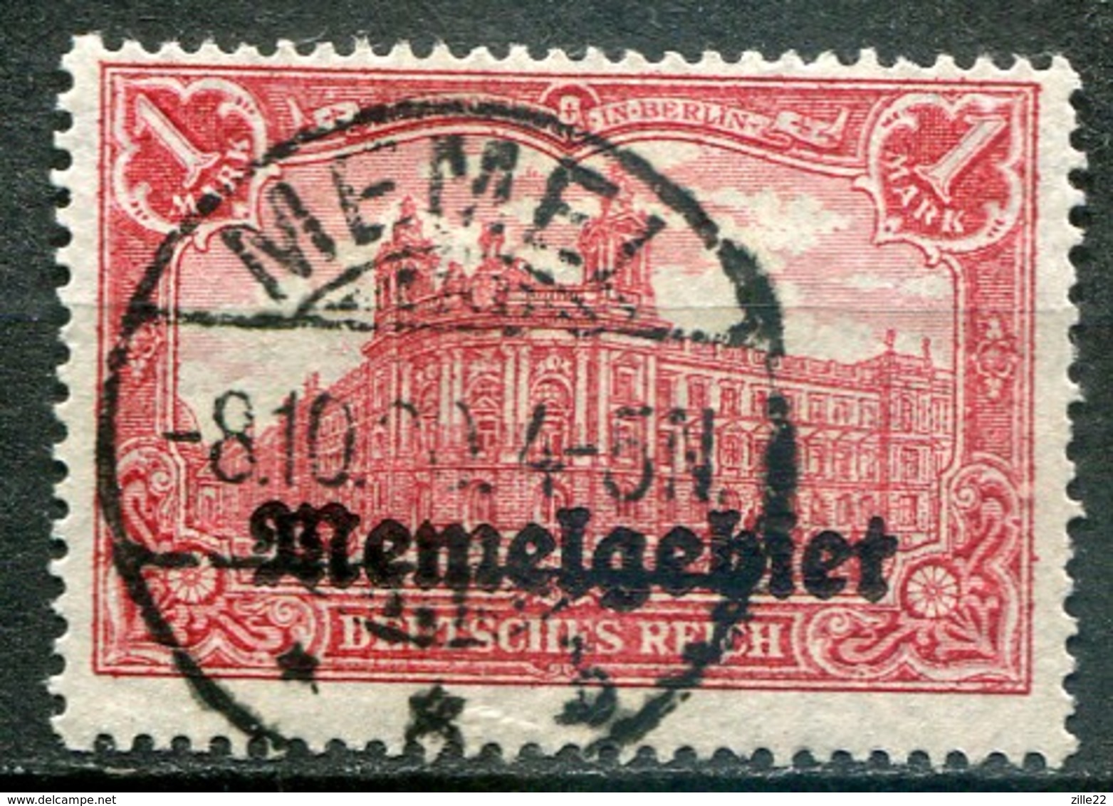 Memelgebiet Klaipeda French Mandate Mi# 9 Gebraucht/used - Building - Autres & Non Classés