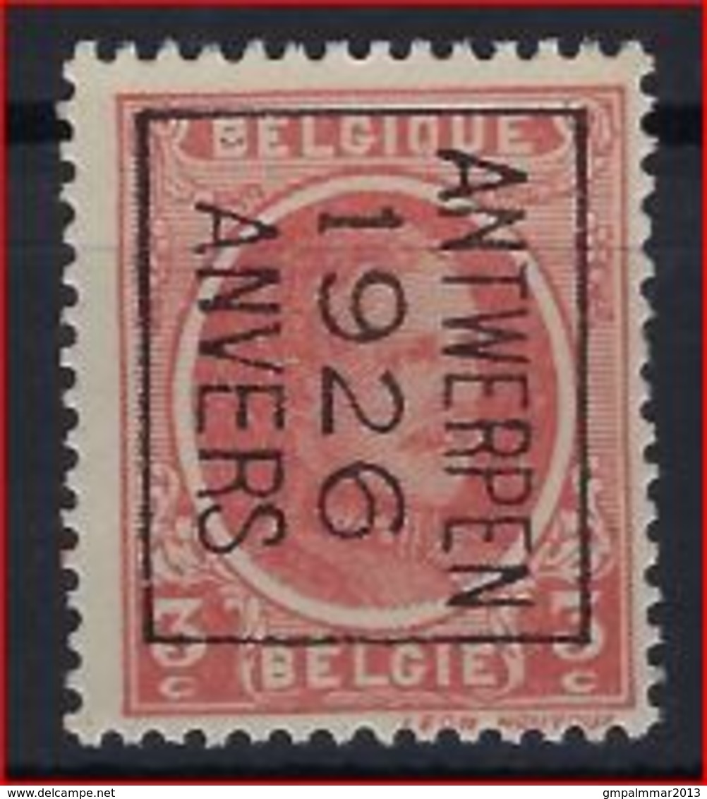 HOUYOUX Nr. 192 België Typografische Voorafstempeling Nr. 138 B   ANTWERPEN  1926  ANVERS  ! - Typografisch 1922-31 (Houyoux)