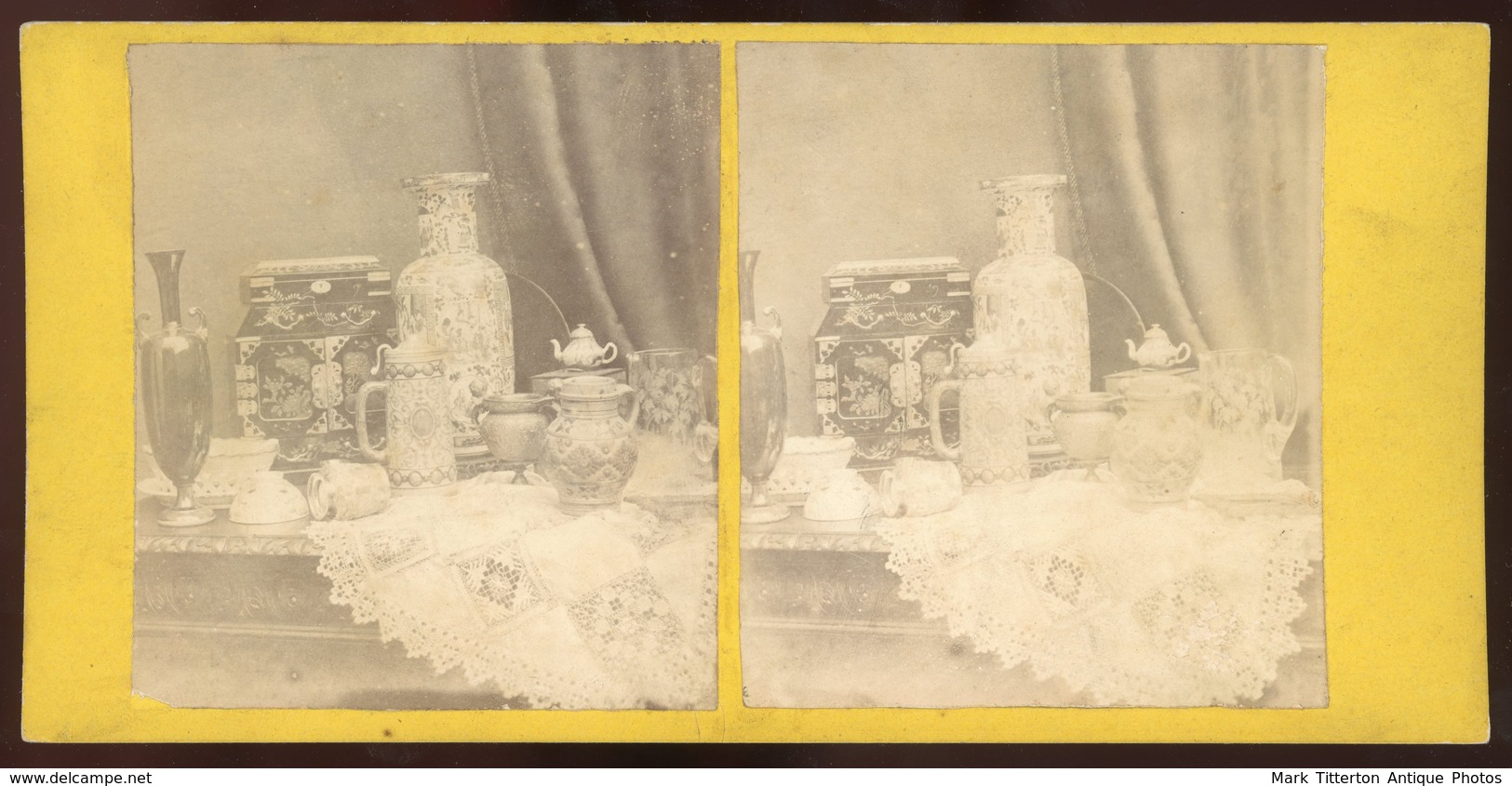 Stereoview - Antiques Still Life, Japanese Etc - Visores Estereoscópicos