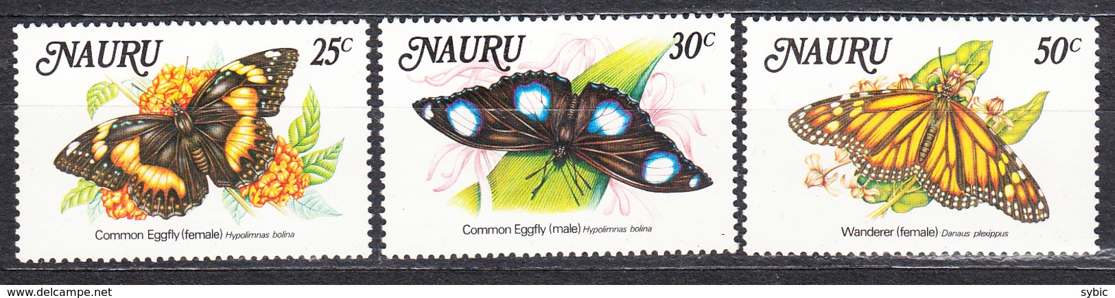 NAURU -  1984 - Papillons - Yvert 284/286  Neufs ** (L535) - Nauru