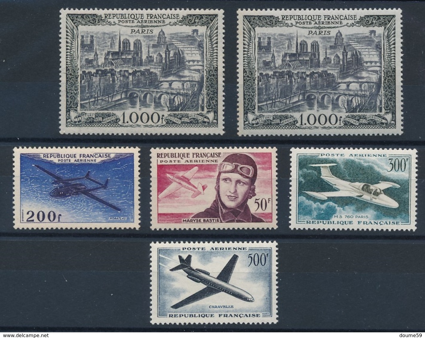 DM-108: FRANCE: Lot Avec PA ** N°29(2)-31-34-35-36 - 1927-1959 Mint/hinged