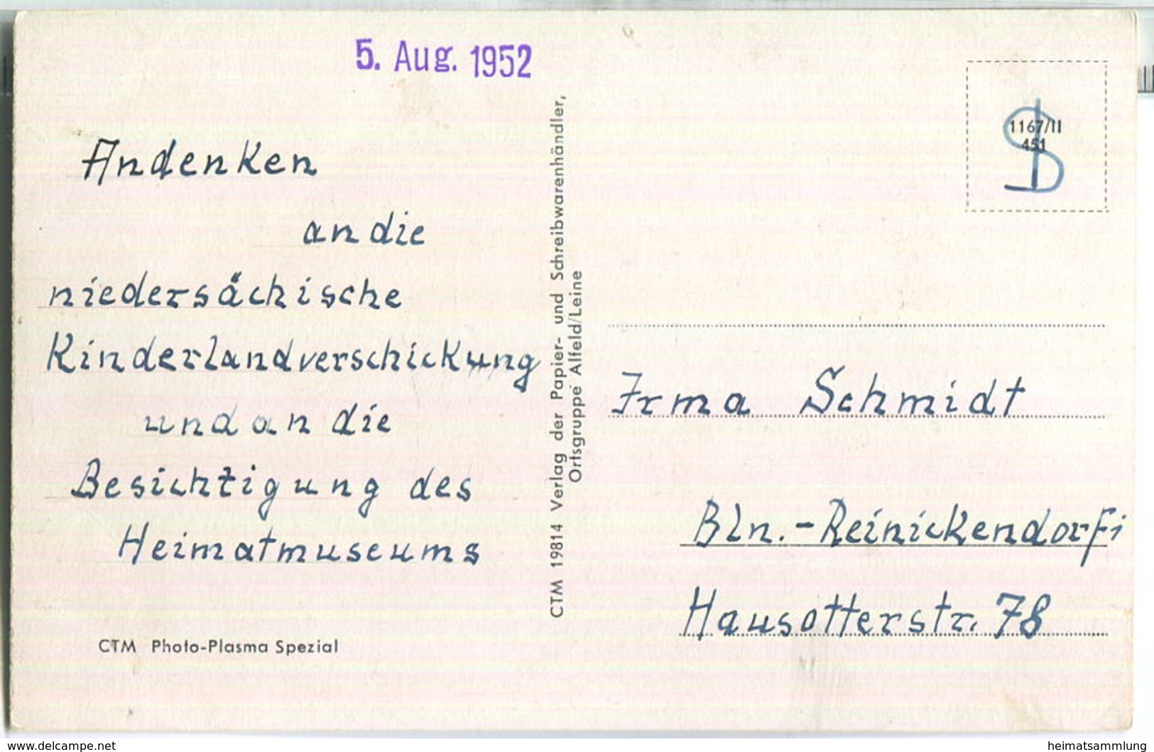 Alfeld - Heimatmuseum - Verlag Der Papier- Und Schreibwarenhändler Alfeld - Alfeld