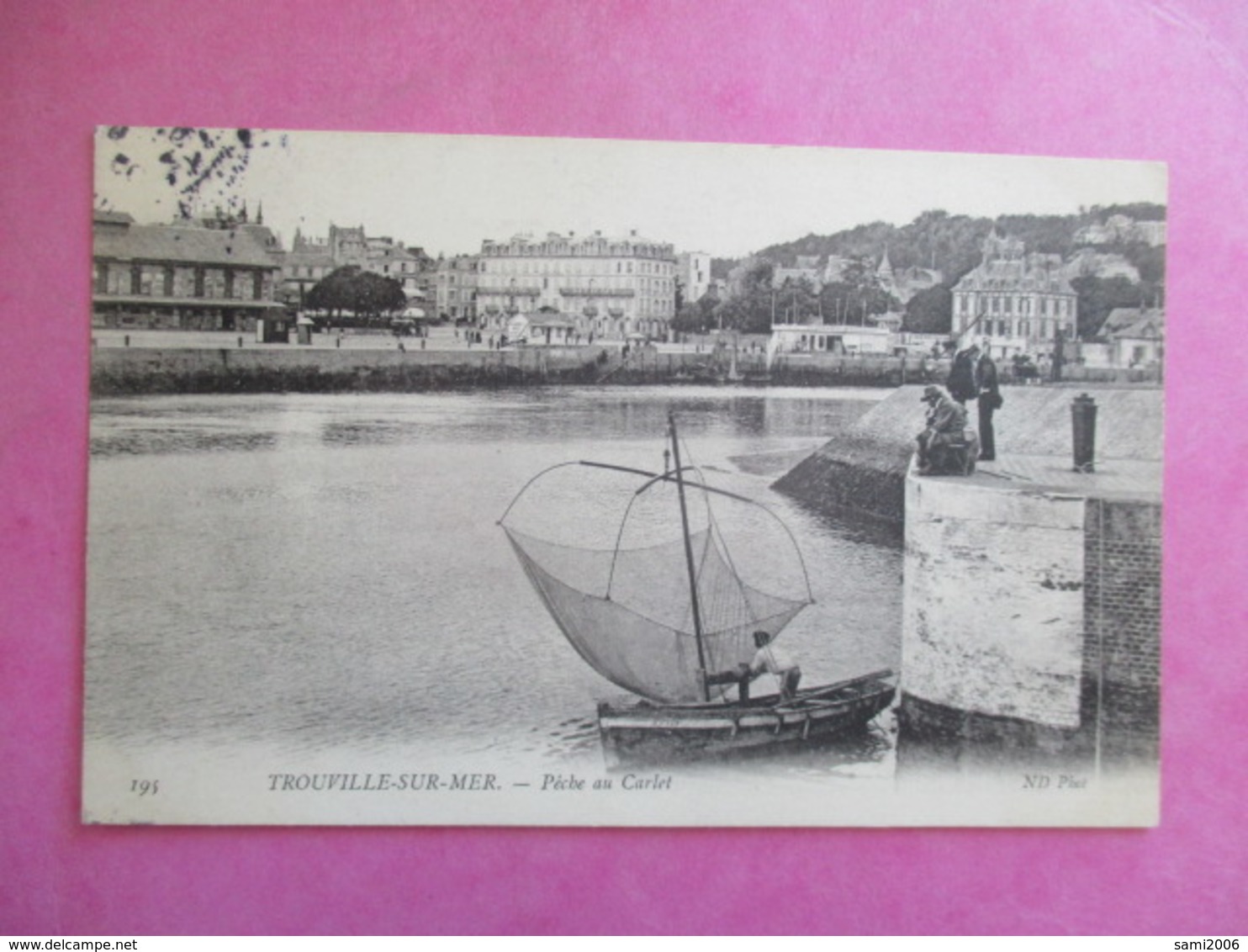 CPA 14 TROUVILLE SUR MER LA PÊCHE AU CARLET - Trouville