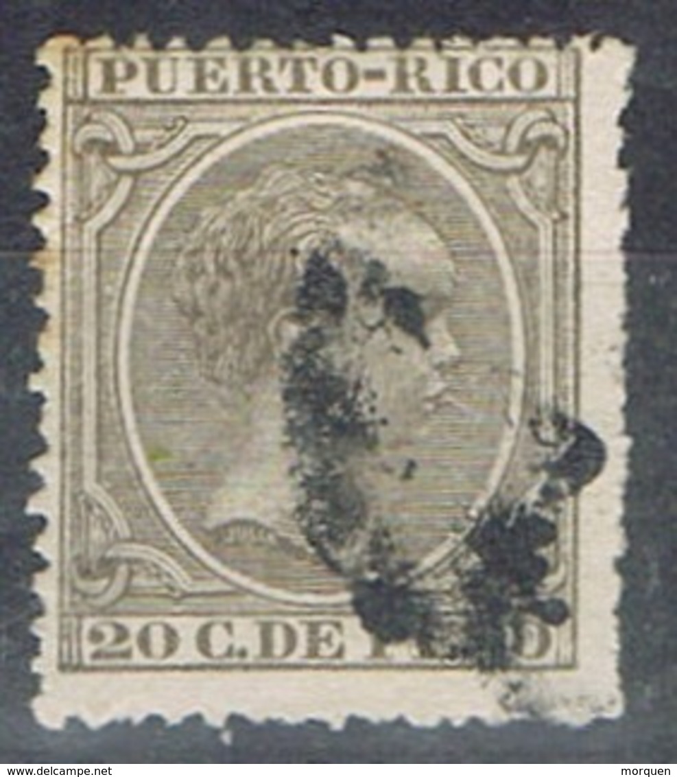 Sello 20 Cts PUERTO RICO, Colonia Española 1896, Num 127 º - Puerto Rico