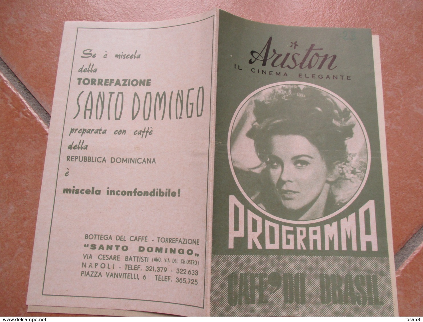 NAPOLI Cinema Elegante ARISTON Programma Film A Piedi Nudi Nel Parco Robert Redford Jane Fonda Pubblicità Epoca - Programs