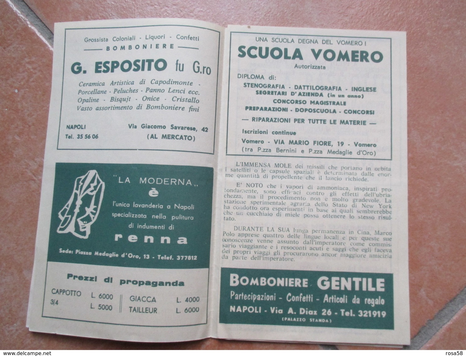 NAPOLI Cinema Elegante ARISTON Programma Film A Piedi Nudi Nel Parco Robert Redford Jane Fonda Pubblicità Epoca - Programs