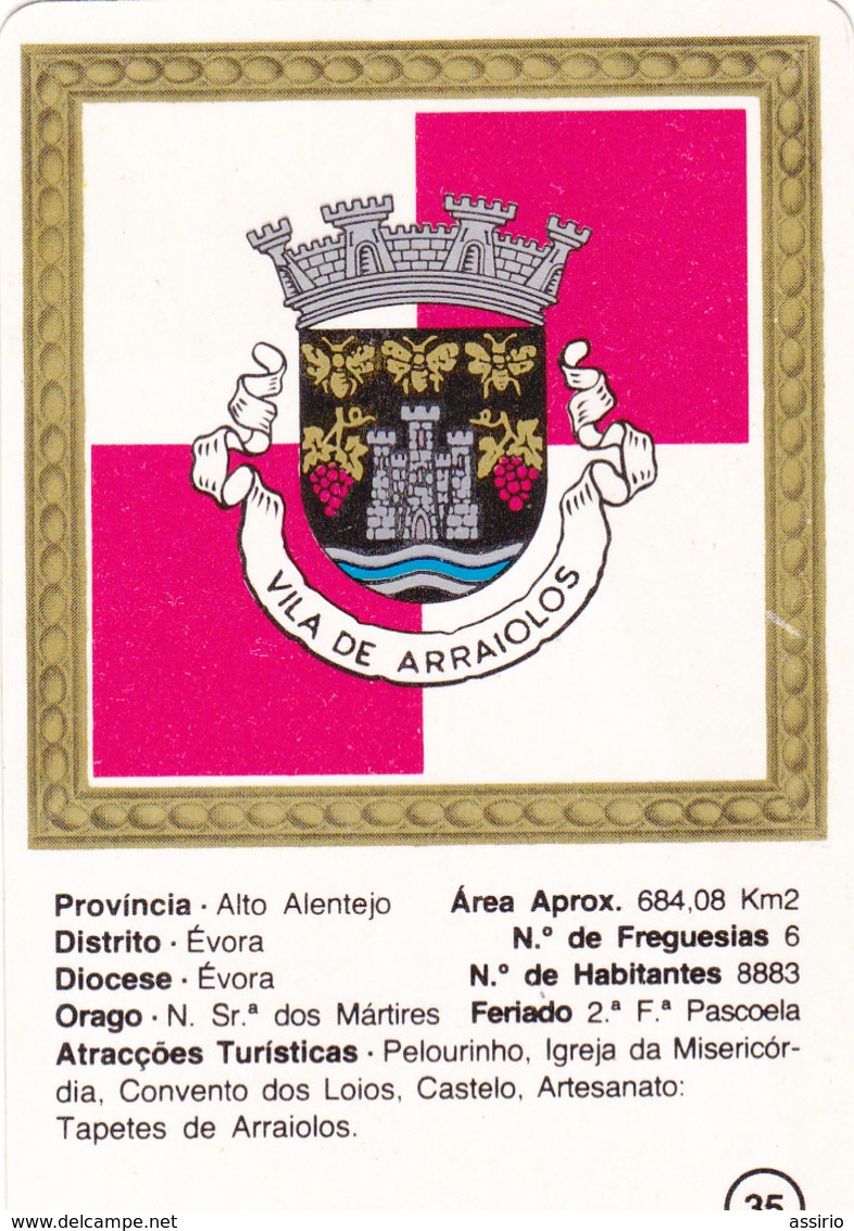 Portugal   Brasão  De Oliveira De Frades  E Arraiolos        1987 - Klein Formaat: 1981-90
