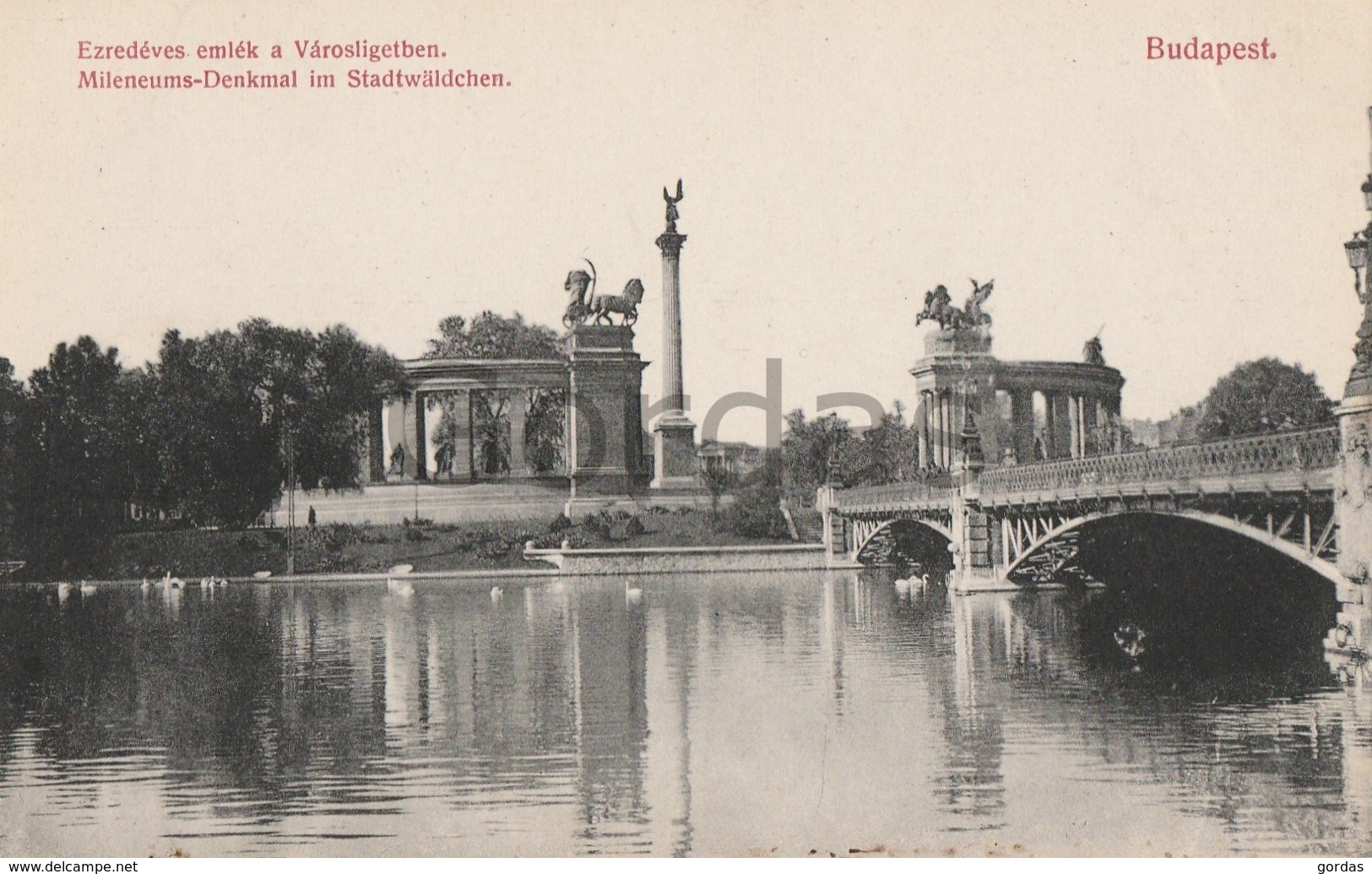 Hungary - Budapest - Mileniums Denkmal Im Stadtwaldchen - Bridge - Hungary