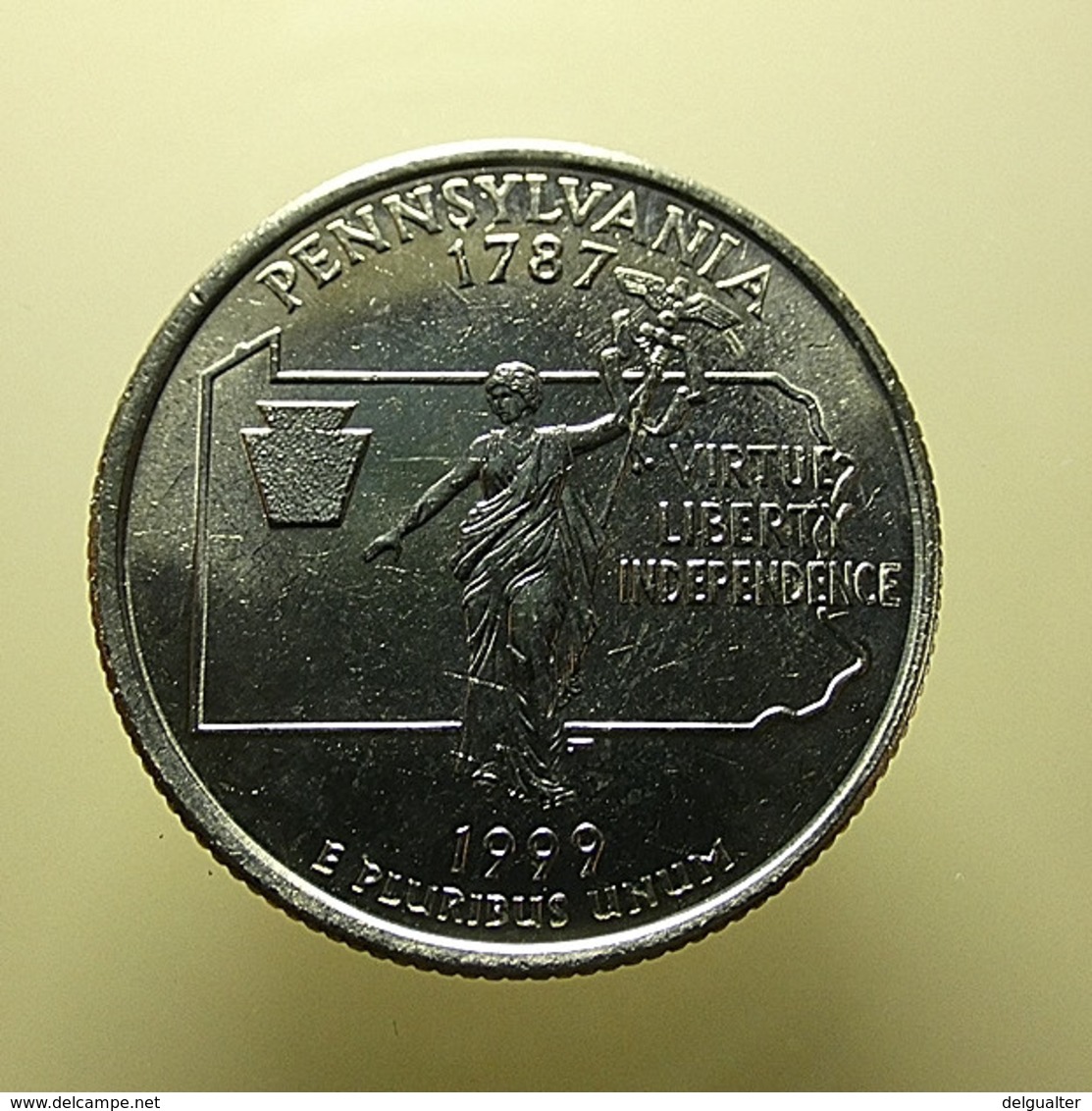 USA 1/4 Dollar 1999 Pennsylvania - 1999-2009: State Quarters