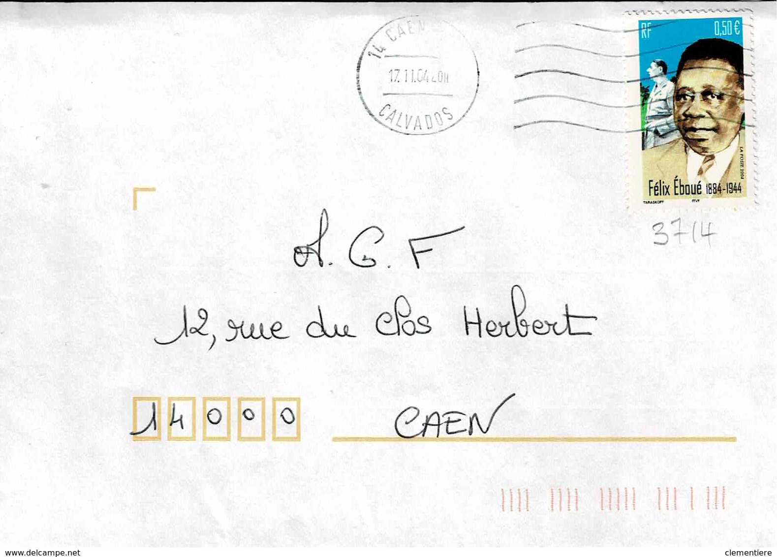 TP N° 3714 Seul Sur Enveloppe De Caen - 1961-....