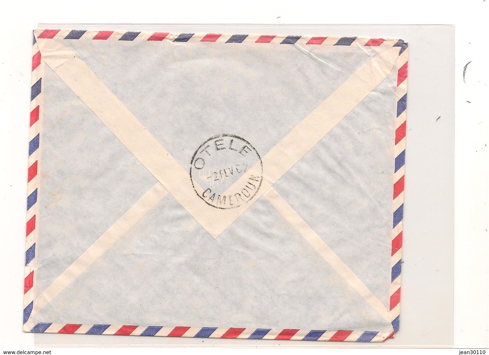 28-1-1962 ENVELOPPE DE OUIDAH ( DAHOMEY) POUR OTELE ( CAMEROUN) - Covers & Documents