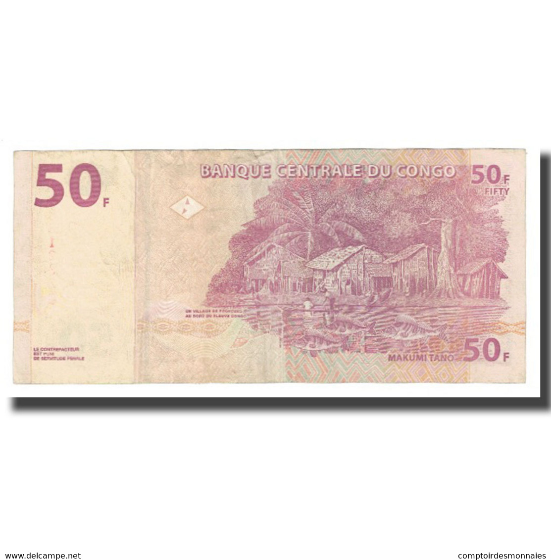 Billet, Congo Democratic Republic, 50 Francs, 2000, 2000-01-04, KM:97a, TTB - Democratic Republic Of The Congo & Zaire