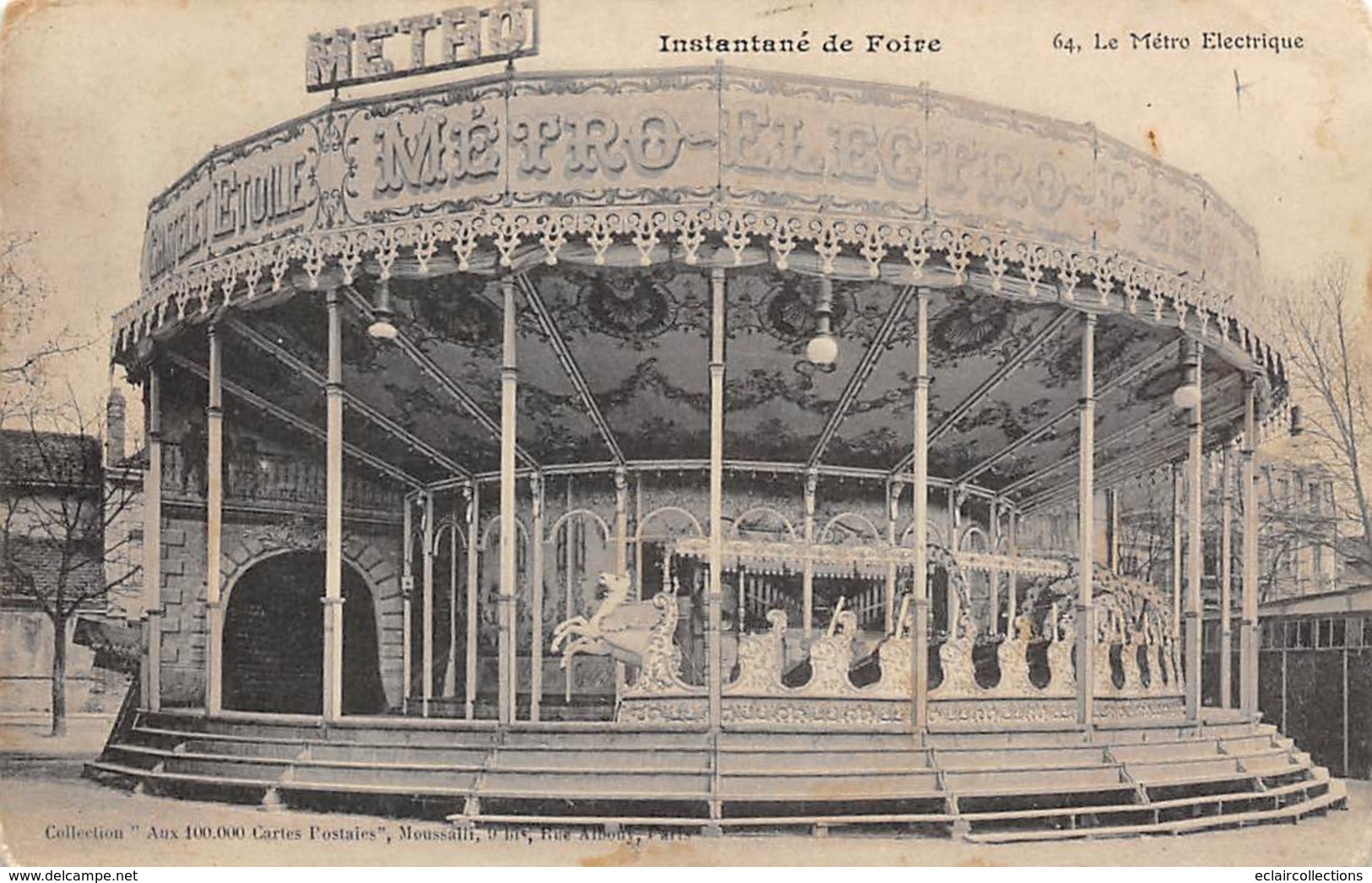 Thème: Manège - Fête Foraine :  Manège      Le Métro électrique      (Voir Scan) - Altri & Non Classificati