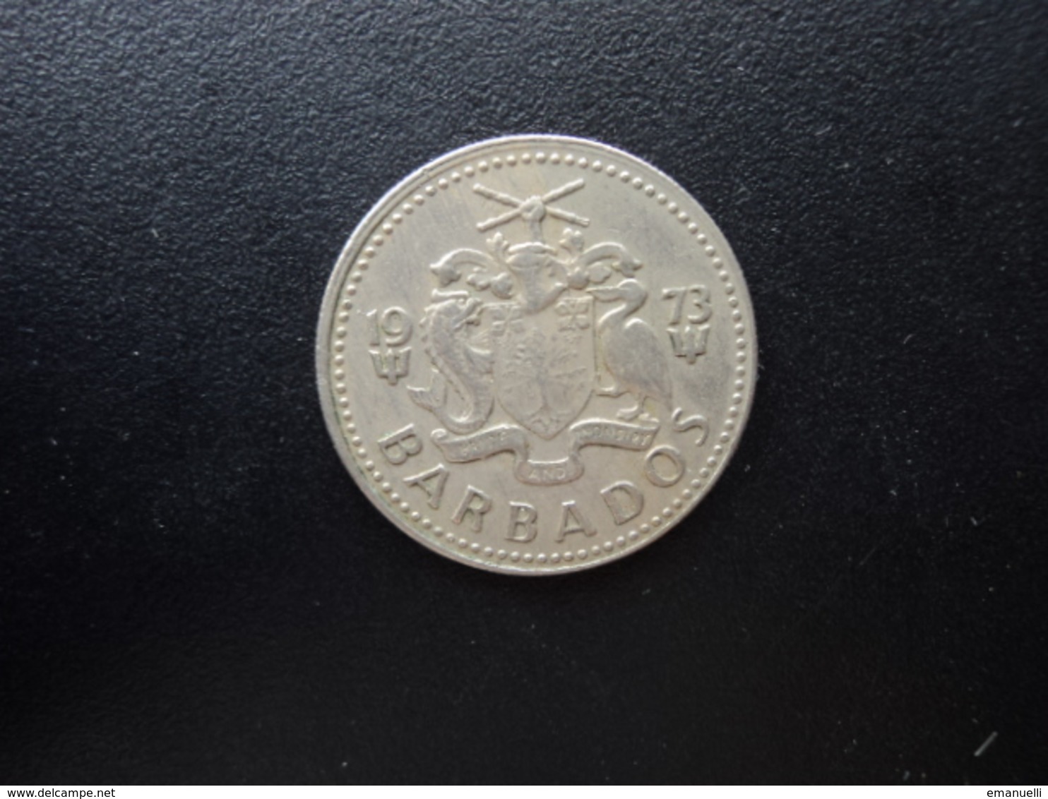 BARBADES : 25 CENTS   1973 FM *  KM 13     TTB - Barbados (Barbuda)