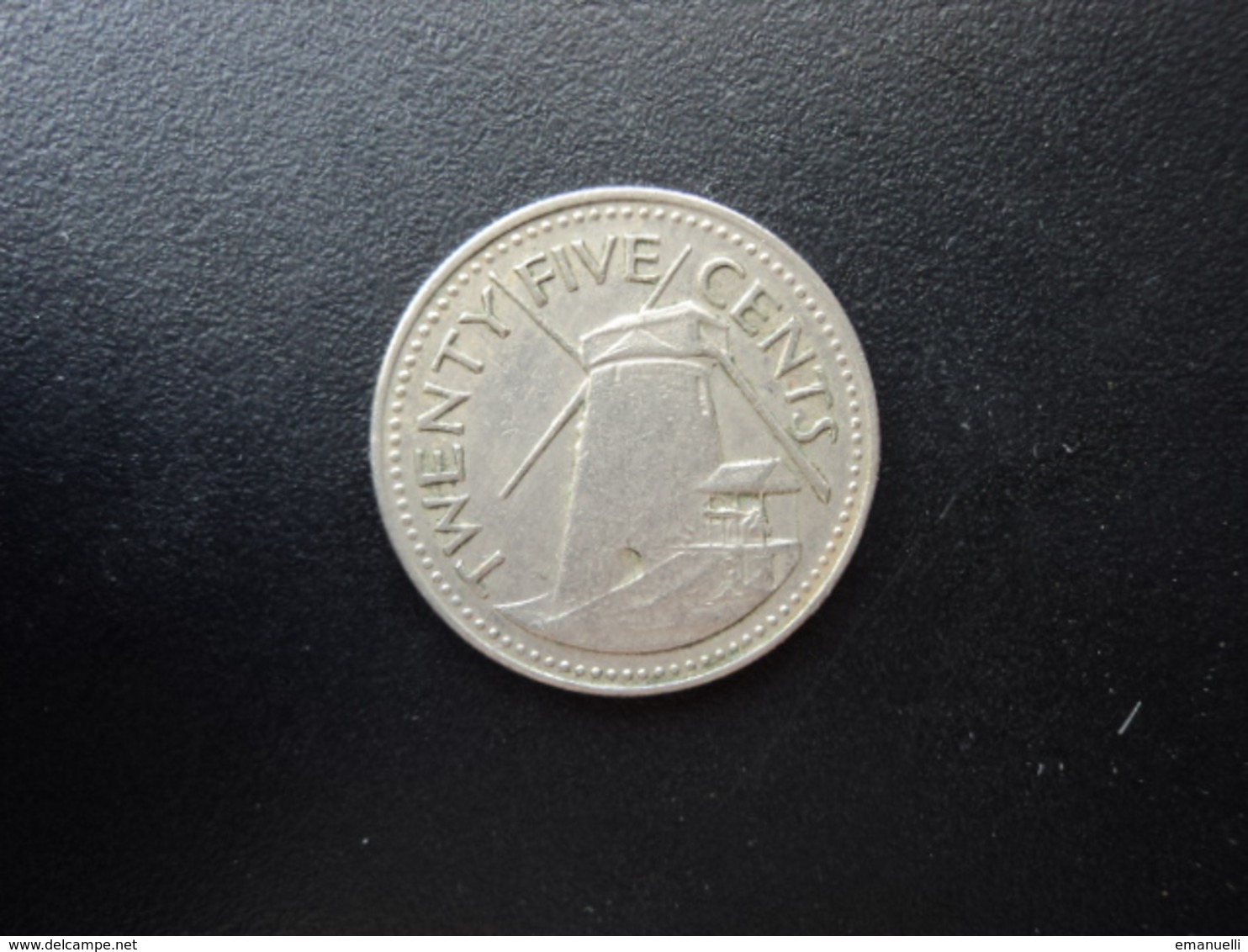 BARBADES : 25 CENTS   1973 FM *  KM 13     TTB - Barbados