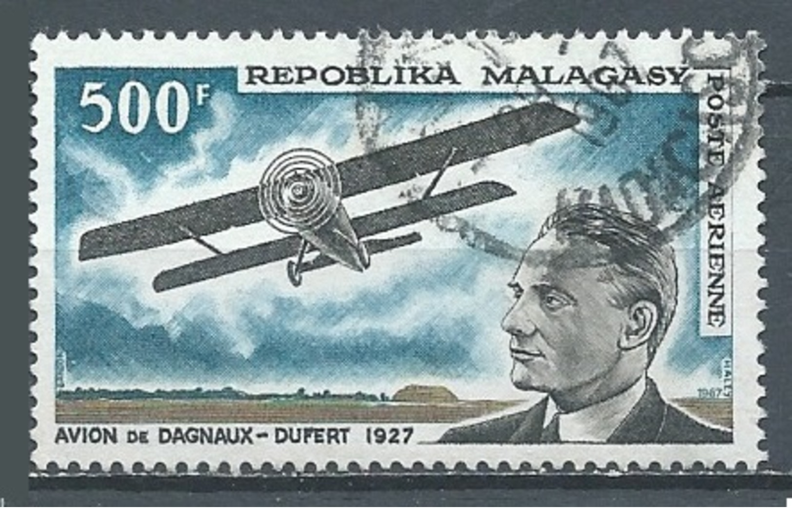 Madagascar Poste Aérienne YT N°101 Avion De Dagnaux-Dufert Oblitéré ° - Madagascar (1960-...)