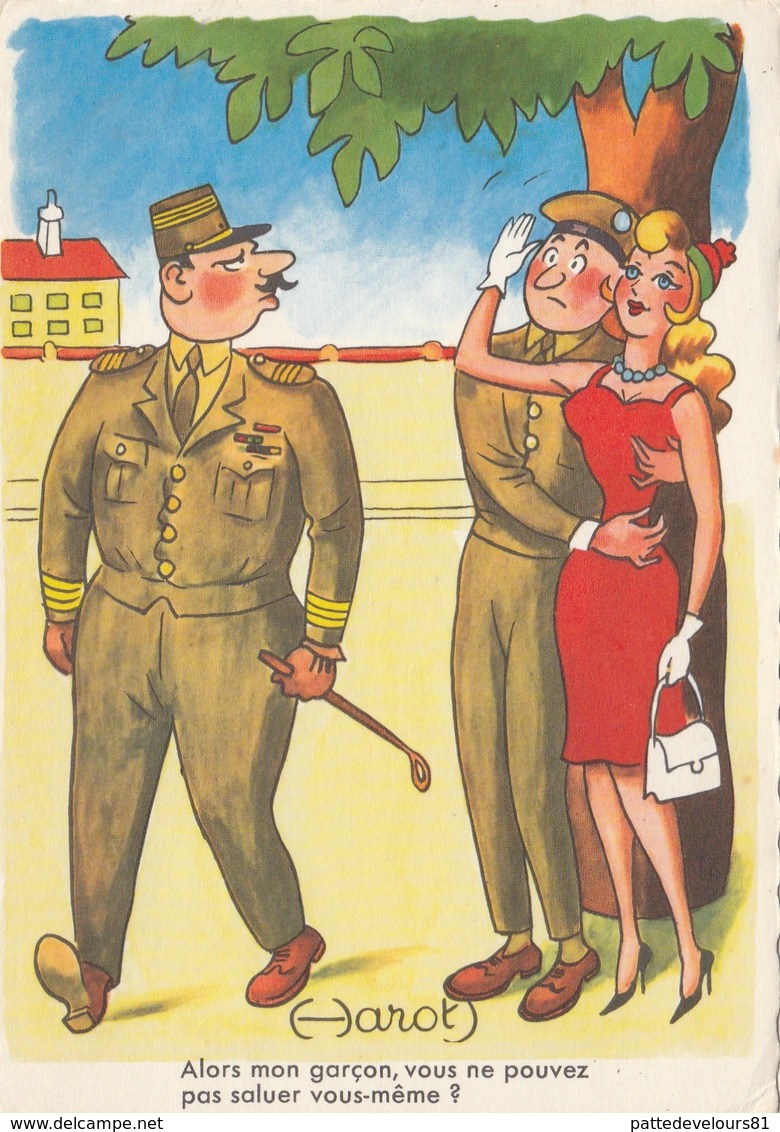 CPA Pin-up Sexy Militaire Militaria Soldat Saluer Un Gradé Humour Illustrateur A. GONDOT N° 1148  (2 Scans) - Gondot