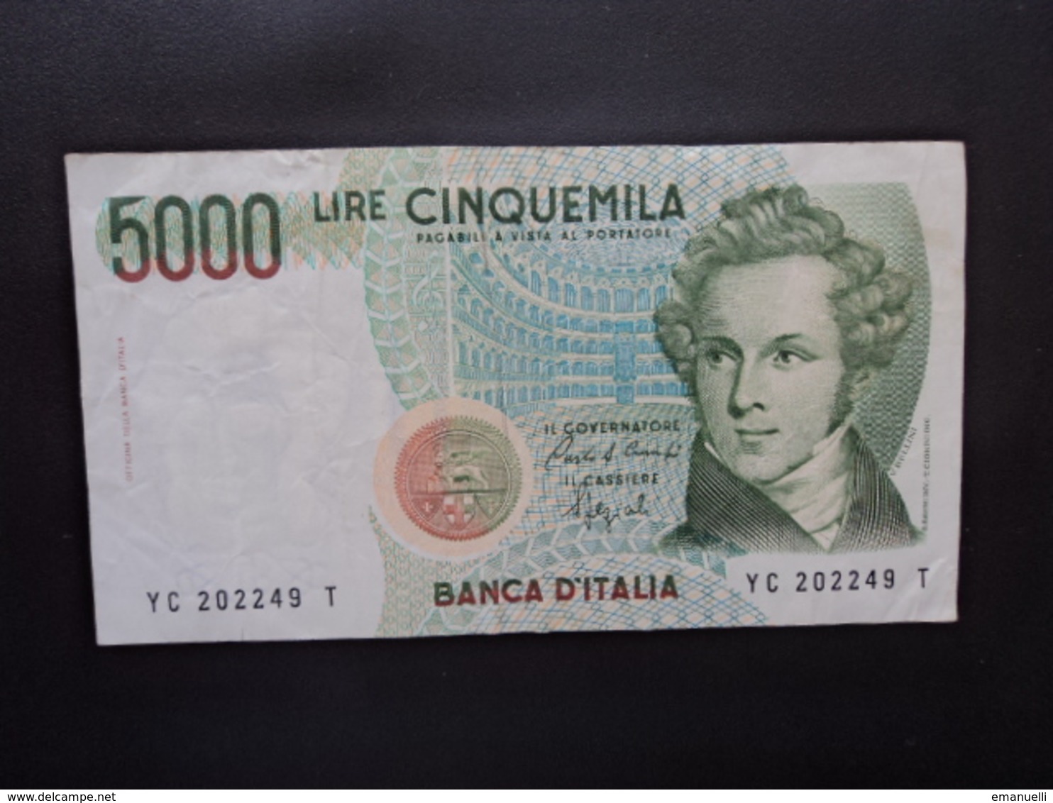 ITALIE : 5000 LIRE    10.09.1992    CI 76 BS 542 / P 111b      TTB - 5000 Lire