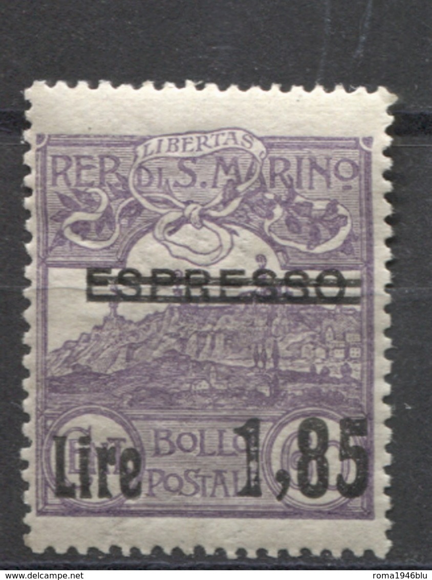 SAN MARINO 1926 1.85 SU 60 C. ** MNH CENTRATO - Nuovi