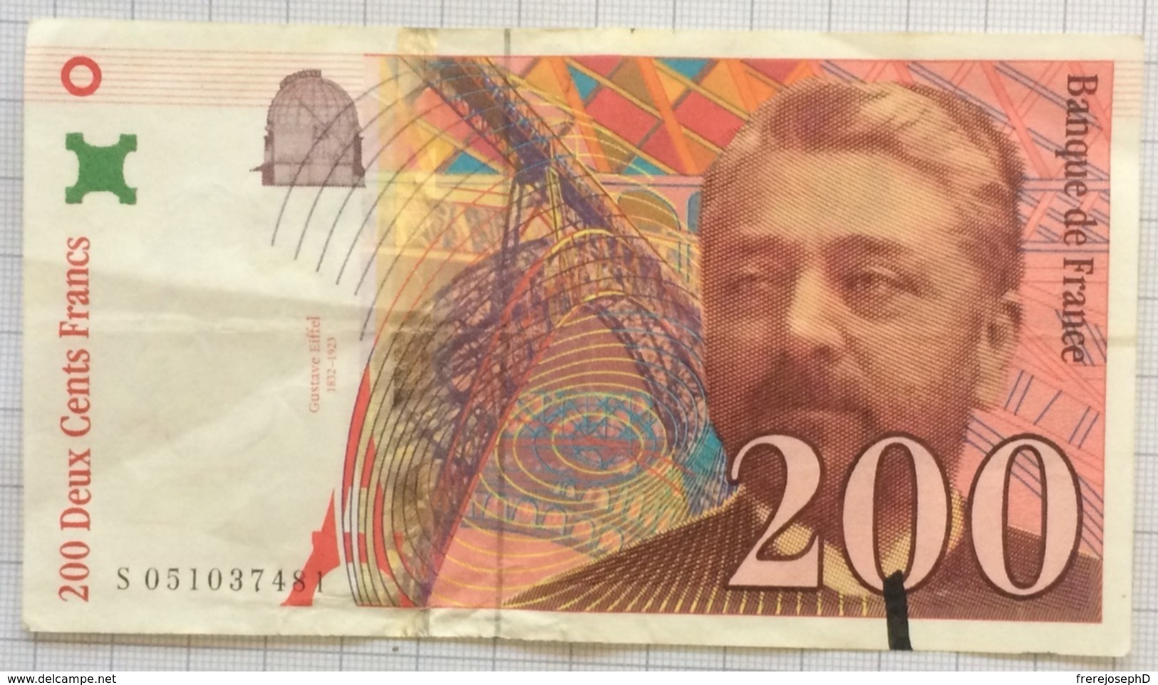 200 Francs, France, Gustave Eiffel. 1997 - 200 F 1995-1999 ''Eiffel''