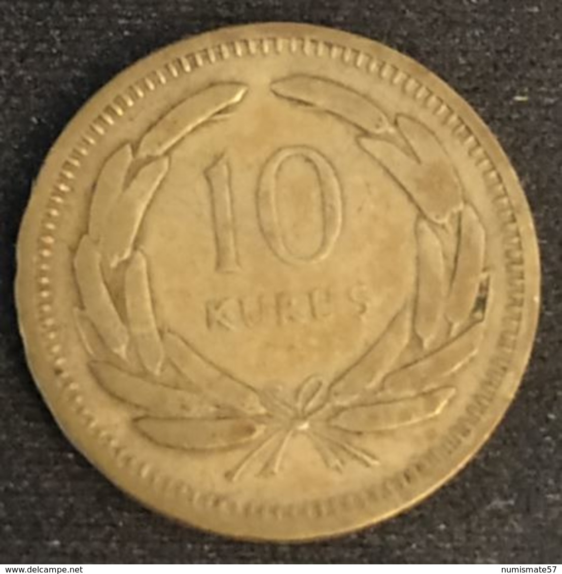 TURQUIE - TURKEY - 10 KURUS 1951 - KM 888 - Turquie