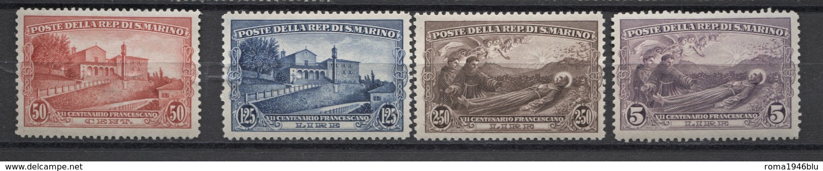 SAN MARINO 1928 S. FRANCESCO SERIE CPL. ** MNH - Neufs