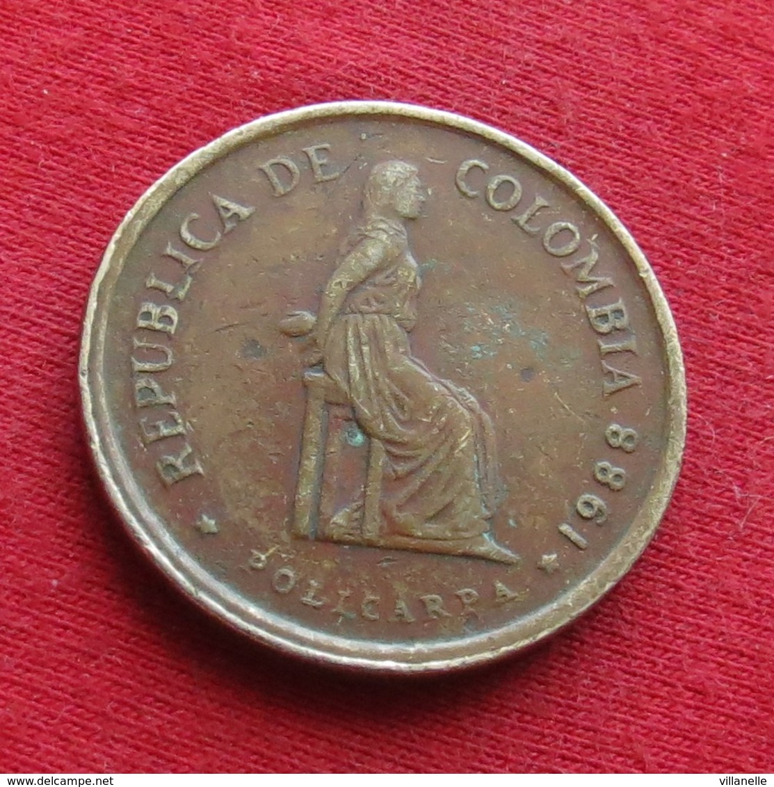 Colombia 5 Pesos 1988 KM# 268 Small Date Colombie - Colombia