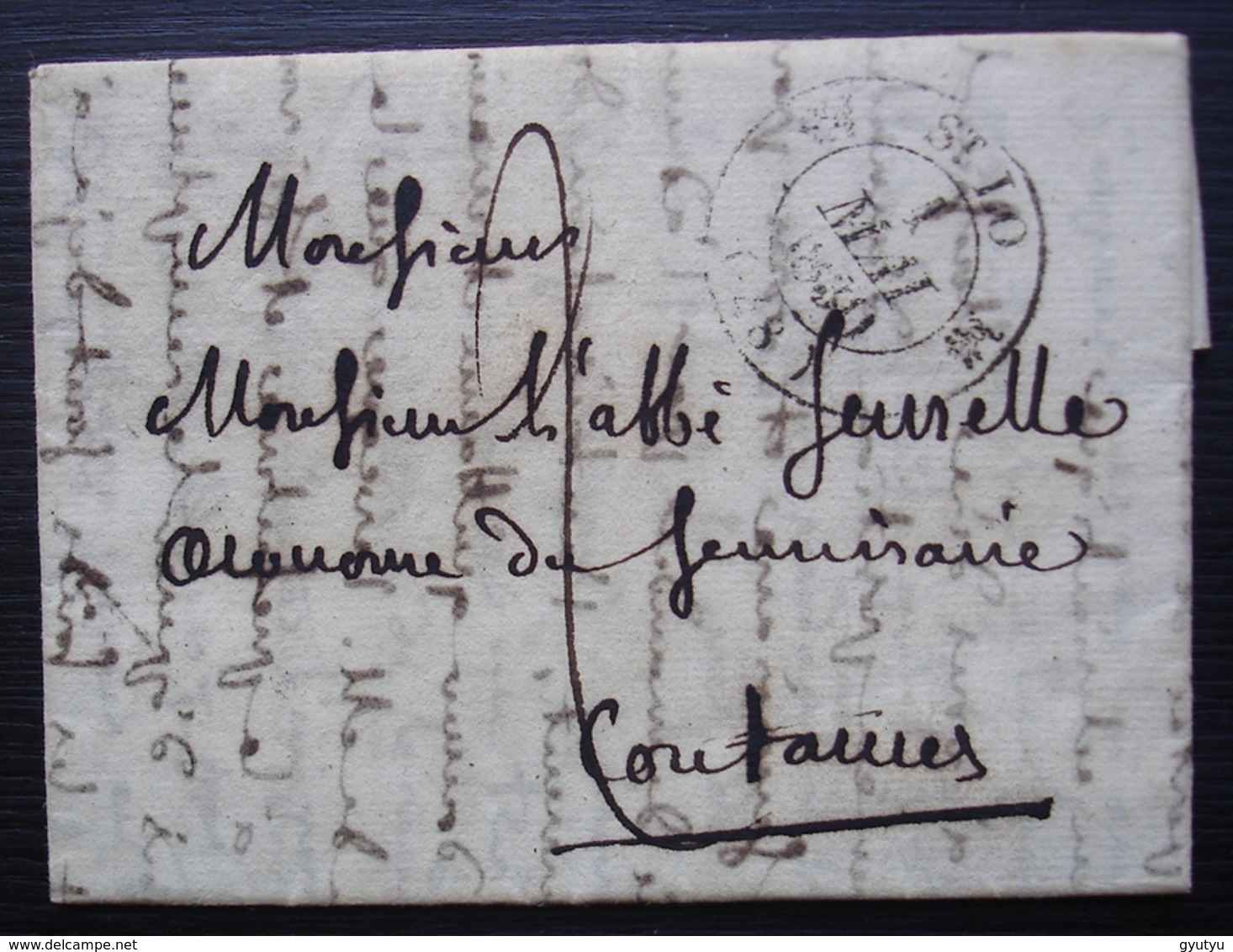 Saint Lô, 1830 Jolie Lettre Pour L'aumônier Du Séminaire à Coutances - 1801-1848: Precursors XIX