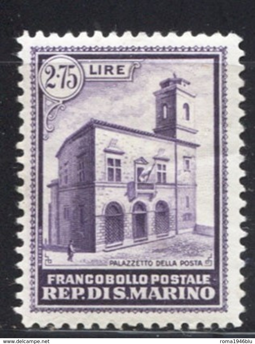 SAN MARINO 1932 PALAZZETTO DELLA POSTA 2,75** MNH - Ungebraucht