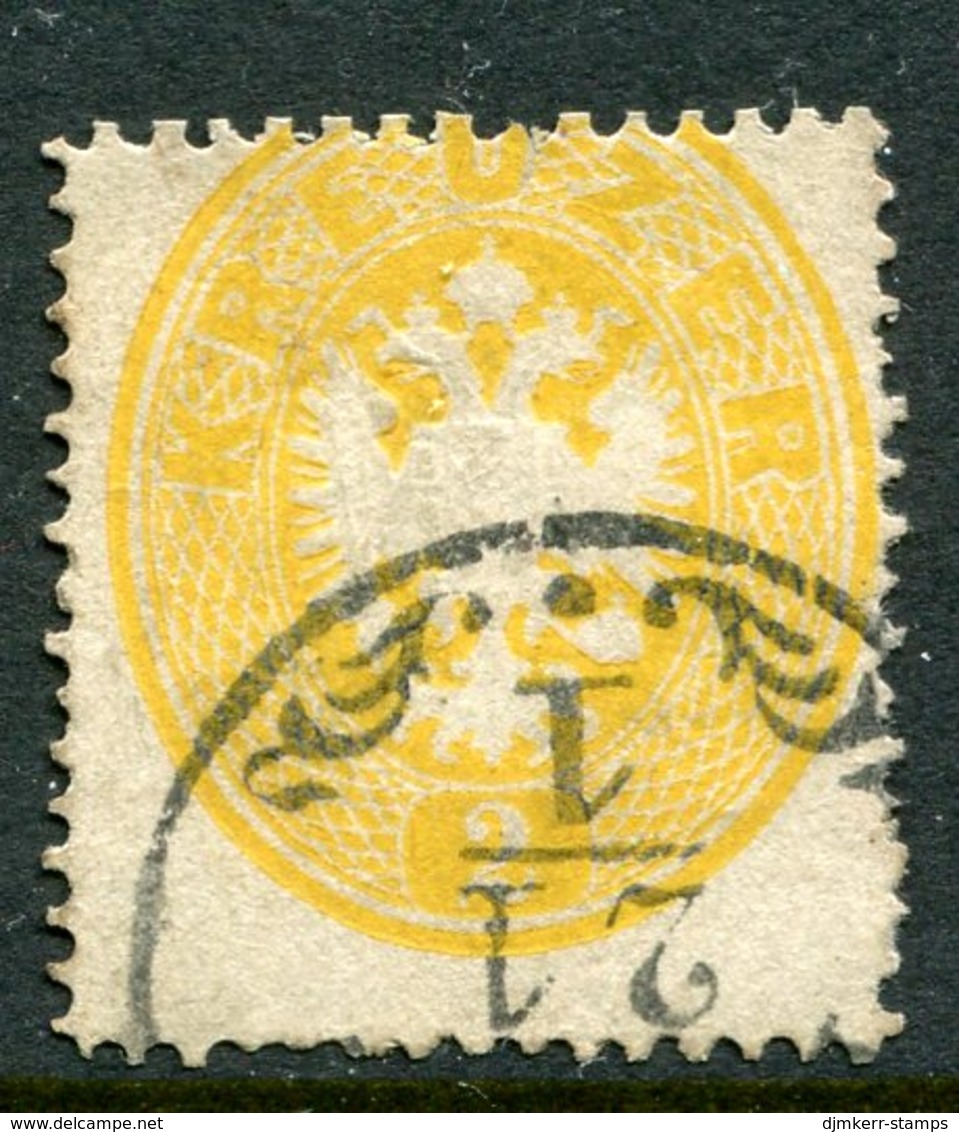 AUSTRIA  1863 Arms 2 Kr,  Perf. 14 Used.  Michel 24 - Oblitérés